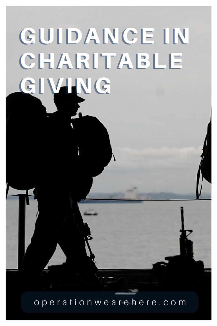 Tools to make informed decisions when donating to military non-profits #CharityGuide