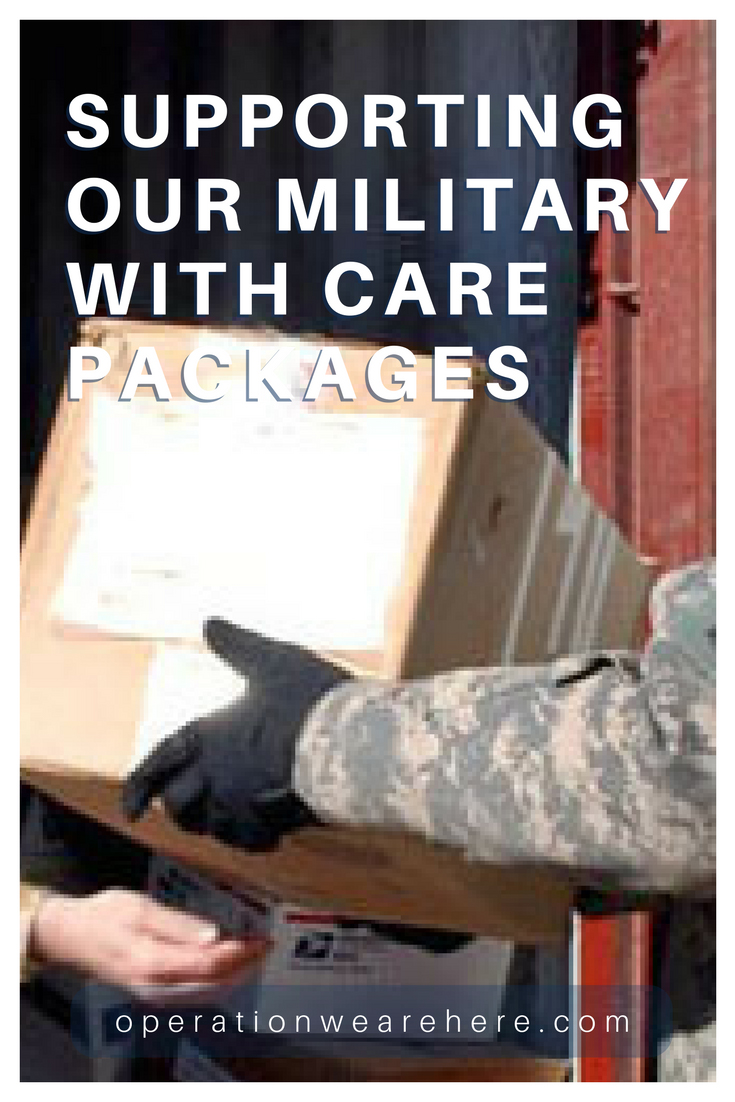 Care package support for deployed military, home front families, wounded warriors, caregivers, veterans, critically ill or sick military children